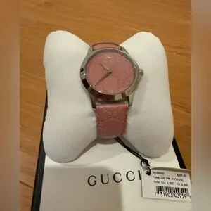 Gucci | Accessories | Gucci Blush Pink And Silver Timepiece  display picture 2